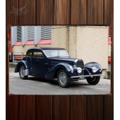 Металлическая табличка Bugatti Type 57 Ventoux Coupe 041